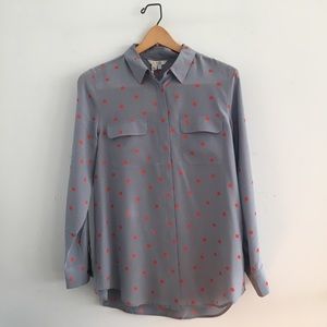 Boden Silk Collared Shirt